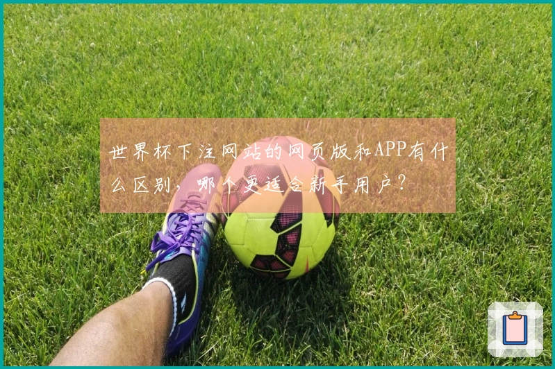 世界杯下注网站的网页版和APP有什么区别，哪个更适合新手用户？