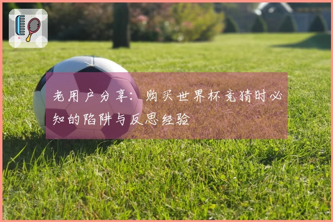 老用户分享：购买世界杯竞猜时必知的陷阱与反思经验