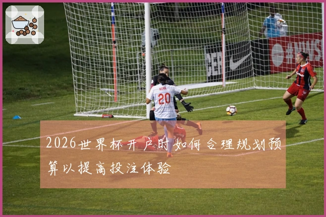 2026世界杯开户时如何合理规划预算以提高投注体验